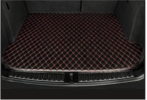 DZSGJNOF Kofferraummatte Für Jeep Für Compass 2007 2008 2009 2010 2011 2012 2013 2014 2015 Cargo-Liner Teppich Auto Innen Zubehör Auto Stamm Matten Anti Rutsch Matte(Black with Red)