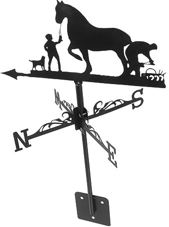 Happyyami 1ensemble Indicateur De Direction Vent Vintage pour Jardin Et Terrasse Décoration Extérieure Pratique Et Résistante Aux Intempéries Vane pour Ferme Et Espace Extérieur