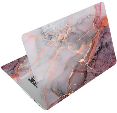 Hemasa Laptop Sticker 15.6 skin DIY Marble 15.6 Notebook Cover Decal Skins14 15.6 17 inch for MacBook Air Pro 13/HP/DELl/Lenovo 17 Blue