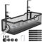 Under Desk Cable Management Tray Black - Cable Tray with Clamp for Wire Management for Office, Home - No Damage to Desk