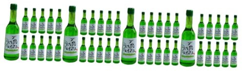 MAGICLULU 4sets Decorative Mini Wine Bottles Mini Rice Wine Bottles Perfect for Miniature Houses and Decor 15pcs*4