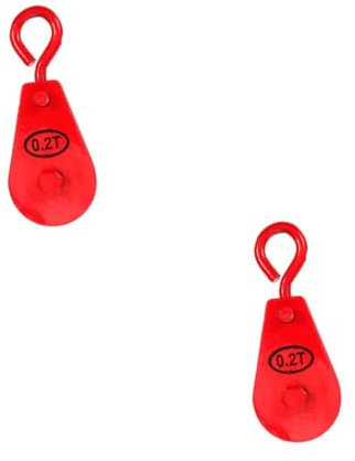 Alipis 2 Stück Mikro Flaschenzug Tür Flaschenzug System Seilspanner Kabelbinder Drähte Wagen Tackle Öffner Flaschenzugrad Für Kabel Fitnessstudio Starthilfekabel Türen Kleine