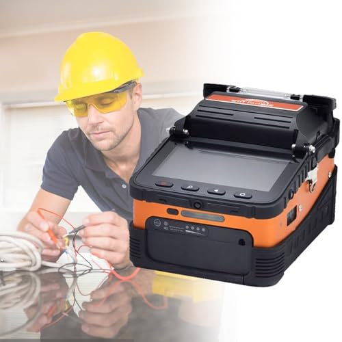 XCSCUK Saldatore di Fibra Ottica, Macchina di Saldatura Ottica a 6 Lunghezze d'onda con Messa a Fuoco Automatica, per Giunzione di Fibra Ottica.