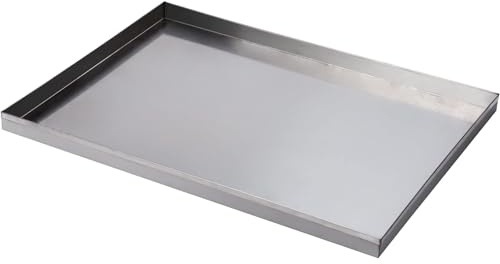Bac de Récupération Des Condensats, Bac de 0,8 mm Récupération pour Pots de Fleurs Verts, Bacs de Remplacement en Acier Inoxydable, Incassable(50x80x4cm(20x32x1.6in))