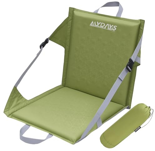 MYDAYS Inflatable Seat Cushion, Portable Stadium Seat Pad, Lightweight Chair Pad for Outdoor, Airplane, Travel, Stadium, Camping & Car (Back Rest)