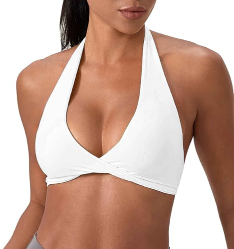 Reggiseno Sportivo da Donna Senza Cuciture Imbottito per Yoga Palestra Canotta Corta Schiena Scoperta Comodo Traspirante Allenamento Fitness Moda