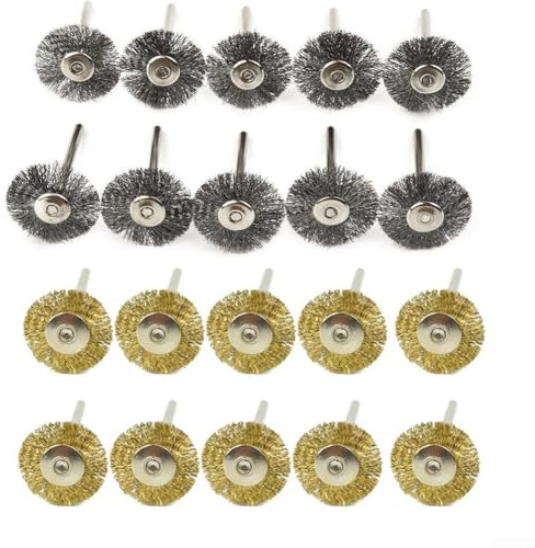 Cepillos de alambre de acero de 22 mm para mini taladro utilizado en diversas aplicaciones de limpieza y acabado