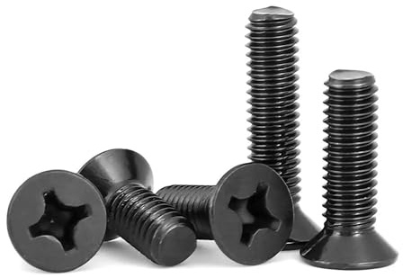 Bulloni a testa esagonale, Viti a testa svasata Phillips Bulloni 8.8 e 304 SS M3/M4 0.5/0.7mm 3-40mm Confezione da 1525(M3x8mm(90PCS))