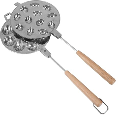 ERINGOGO Stampo per Biscotti alle Noci in Lega di Alluminio 12 Fori Teglia da Forno in Metallo Antiaderente per Dolci e Cioccolatini per Feste e Decorazioni Creative