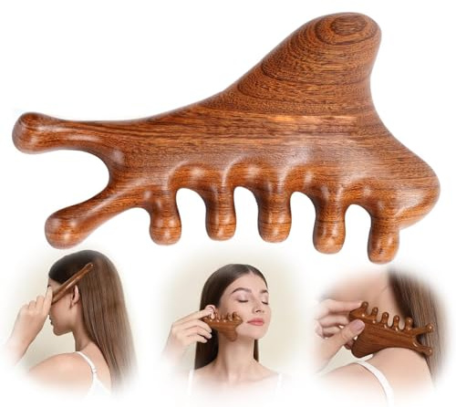 ZQUKAMZ 4 in 1 Gua Sha Tool for Face,Scalp Massager with Gift Box,Massage