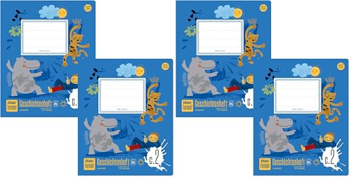 Formati Creativheft C.2 Quart 20 Blatt blanko+liniert, aus 100% Recyclingpapier, 2 Stück, kombinierte Lineatur für kreatives Lernen (Packung mit 2)