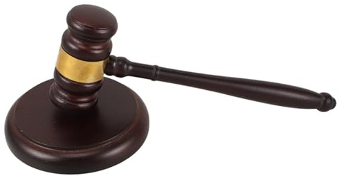 Judge Hammer Kit, Wooden Mallet Sound Block Symbol Legal Authority Symbol Office Accessory Courtroom Accessory Display Item | Formal Event Decoration Tool