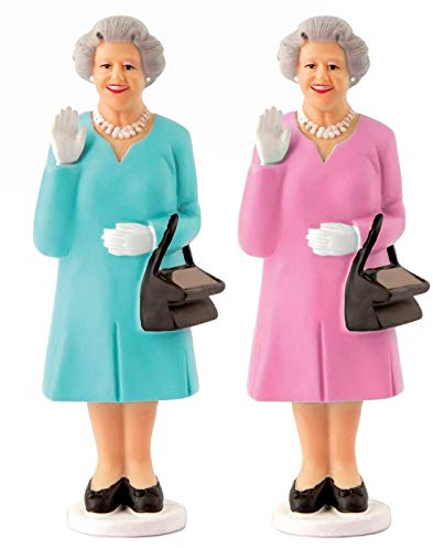 Kikkerland Figur winkenden Königin (Queen), solarbetriebene sortierte Farbe (1 Artikel)