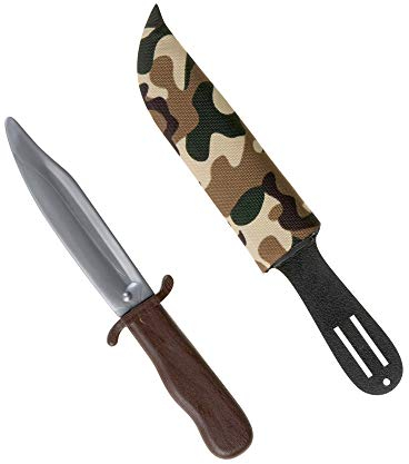 Dagger with Camouflage Scabbard Daggers Novelty Toy Weapons & Armour for Fancy Dress Costumes Accessory