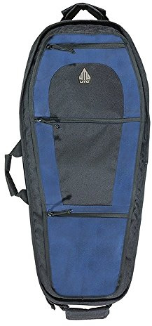 UTG Alpha Battle Carrier Sling Pack 30' Multi-Firearm Case - Black w/Electric Blue
