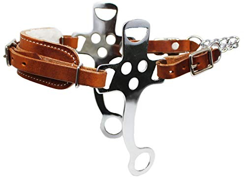 Horse Leather Hackamore English Western Bridle Bit Bitless Tack 35153