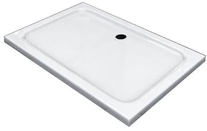 Glaszentrum Hagen Receveur de douche, baignoire en acrylique pour salle de bains, plateau de douche - Receveur de douche - bac à douche - 5cm ultra plat (avec Siphon, 120x90cm)