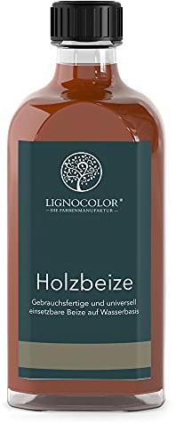 Lignocolor Holzbeize (100 ml, Buche rötlich) umweltfreundliche Beize auf Wasserbasis für Holz