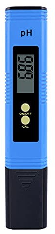 tooloflife - Misuratore di pH digitale per acqua, misuratore di pH 0,01 pH, intervallo di misurazione 0-14 pH, per piscina, acquari, acqua potabile domestica, idroponica, blu