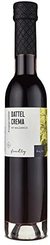 WAJOS Dattel Crema (3% Säure) 250 ml - vegane Essigzubereitung mit Balsamico. Ideal für Essig Öl Set für Feinschmecker
