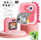 TOYOGO Cámara Instantánea para Niños, Cámara de Impresión Digital, Pantalla 2.4 Pulgadas, Video 1080P & 12 MP Doble Lente, 32G, 5 Rollos de Papel, Regalo para Cumpleaños y Navidad