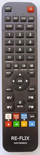 Telecomando Re-Flix Superior Light compatibile con TV Schneider STV3610