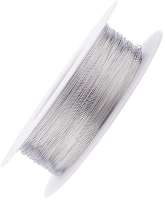 Edelstahldraht 304, 0,05 mm, weicher Stahldraht, massiver blanker Edelstahldraht, einadrig, weicher Eisendraht, rostfreier Basteldraht