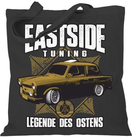 Stoffbeutel Baumwolltasche Jutebeutel DDR Eastside Tuning Legende des Ostens