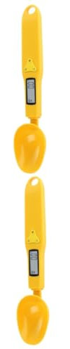 Amosfun 2pcs Capacity Digital Spoon Scale Electronic Kitchen Scale Accurate Weighing for Cooking Baking LCD Display No Battery Needed