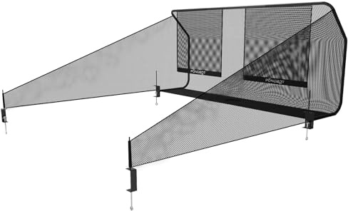 PONGBOT Rete per il riciclaggio di palline da ping pong, rete per allenamento da soli, per tavoli con lati inferiori a 7,6 cm
