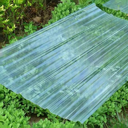 3 Stück Klare Dachplatten, Wellplatte Dachblech, 1,2mm FRP-Tageslichtplatten, Sunshine Fiberglas-Tageslichtpaneele, Ersatzplatten(140x90cm(55.1x35.4in))