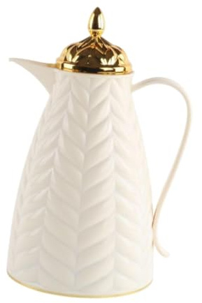 perfk Insulated Thermal Coffee Carafe Coffee Pot,Arabic Style,Housewarming Ornaments Tea Kettle Luxury for Tea Beverage Coffee, Style C