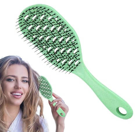 Zuasdvnk Cepillo de pelo para hombre, cómodo peine de masaje con pala, peine fino para el peinado diario, hogar, viajes, hotel, vacaciones, dormitorio universitario