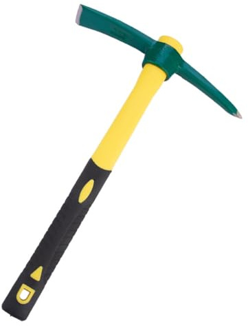 Zambuph Azada Multifuncional para deshierbe, Hacha de jardín, Resistente al Agua, con Mango Largo, azada de Acero Resistente al Desgaste para Acampar