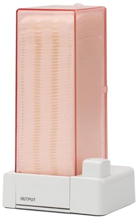 Distributeur automatique de blocs de coton avec autocollants muraux Boîte de rangement intelligente pour le retrait du maquillage Coussinets cosmétiques Sortie automatique Conteneurs de rembourrage en