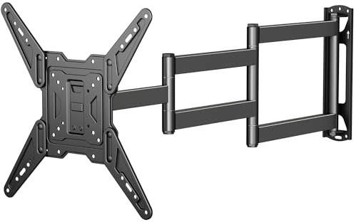 XINLEI Soporte TV Pared Extensible hasta 1021 mm, Brazo Articulado para TVs Planas y Curvas de 26-70 Pulgadas, Inclinación +3°/-12°, Giro ±90°, VESA 400x400 mm, Carga 45 kg – MAP3L