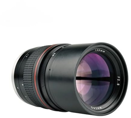 Objectif Portrait à focale Fixe 135 mm f/2.8 Plein Format, Mise au Point Manuelle, Compatible avec Les appareils Photo Reflex numériques Canon et Nikon 1300D, 700D, 5D Mark II, 7D, 6D et 70D.(Sony E)