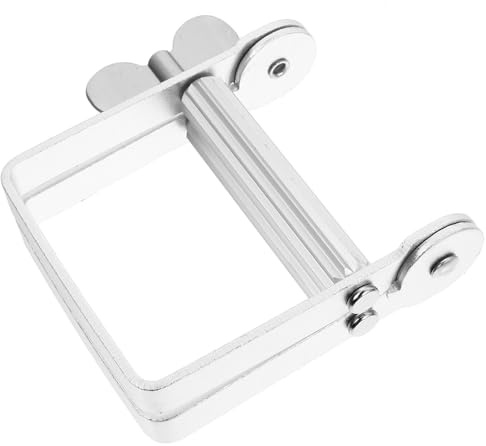 MUCKLILY Aluminum Alloy Hair Dye Toothpaste Extruder Tube Squeezer Tool for Hairdressing Lotion Cream Paint Cosmetics Silver