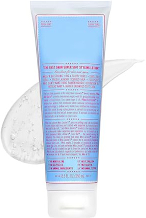 Hårkräm Till Lockigt Hår Anti-Frizz Definierande Styleringslotion | Definierande Lockkräm För Alla Hårtyper För Långt, Torrt, Tjockt, Skadat, Dagligt Scrunching, Styling, Dejting, Resa, Fest,