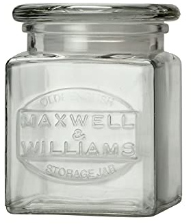 Maxwell & Williams ZY20514 Vorratsdose – 0,5 L Füllvolumen, Glas transparent – Olde English – 1 Stück in Geschenkbox, Sonstige