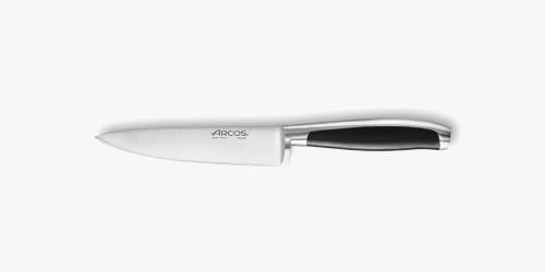 Arcos Coltello Verdure in Acciaio Inossidabile – Professionale per Pelare Frutta e Verdura, Manico Ergonomico in Poliossimetilene, Lama da 130 mm – Nero, Serie Kyoto