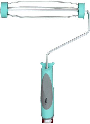 Axus Decor S-Frame (Grey Series) Paint Roller, Core Roller sleeves with screw-on extension poles, Ergonomic Grip & Chrome Plated Rod, For Professional & DIY - 9/230mm,44mm core