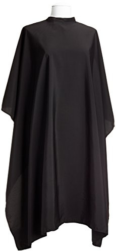 Efalock Professional Umhang Perfect Touch mit Druckknopfverschluß, schwarz, 1er Pack, (1x 1 Stück)