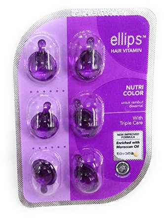 Ellips Hair Vitamin (Moroccan Oil) - Nutri Color, 6 Blister (@ 6 Capsule)