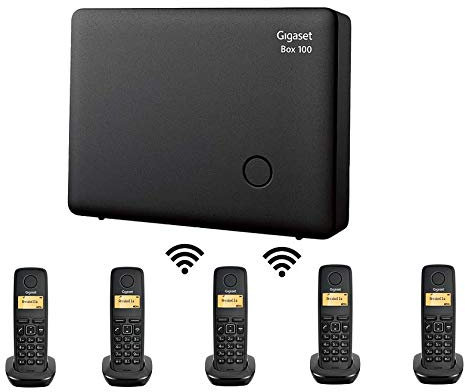 Mini Centralita Gigaset con 5 teléfonos Inalámbricos