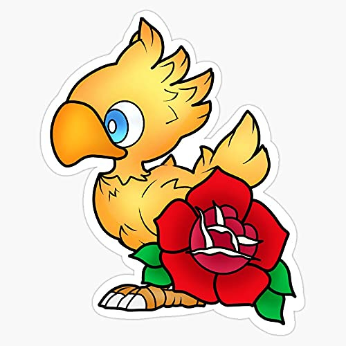 Chocobo Tattoo Vinyl Waterproof Sticker Decal Car Laptop Wall Window Bumper Sticker 5