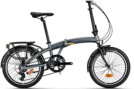 Conor Bicicleta Plegable Denver Gris, Adultos Unisex, Grande