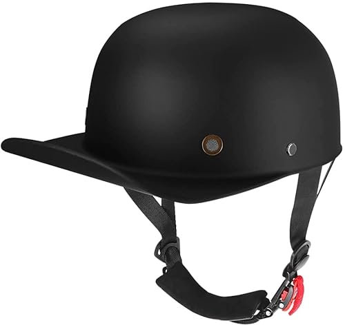 qloijnv Uomini E Donne Berretto da Baseball Casco da Ciclismo Omologato ECE Mezzo Casco Motociclista retrò Portatile Jet Casco Scodella per Scooter Ciclomotore Cruiser Adulto
