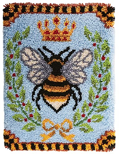 ROCKY&CHAO Latch Hook Rug Kits, DIY Carpet Embroidery Kits, Latch Hook Rug Needlework DIY Rugs Craft Kits for Beginners, Adults and Children, 20x15 Inches