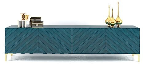 ARINAL Moderner TV-Ständer Kreativer Retro-TV-Schrank, modernes, minimalistisches Wohnzimmer, Farbaufbewahrung, Bodenschrank, Spind, Couchtisch, Sideboard Medienkonsole